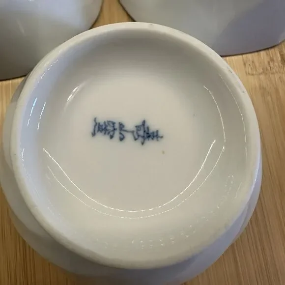 Vintage Japanese Porcelain Arita Juzan Gama Namasu Showa Peony Bowls Set Of 3 - Picture 8 of 12